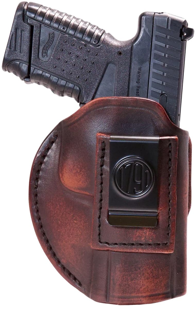 1791 Gunleather 4-Way IWB/OWB Size 06 Black Leather Belt Clip - 4WH6VTGR 1791 Gunleather 4-Way IWB/OWB Size 06 Black Leather Belt Clip - 4WH6VTGR