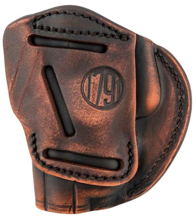 1791 Gunleather 4-Way IWB/OWB Size 05 Vintage Leather Belt Clip - 4WH5VTGR 1791 Gunleather 4-Way IWB/OWB Size 05 Vintage Leather Belt Clip - 4WH5VTGR