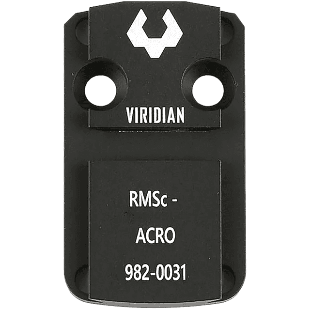Viridian RFX 44 Shield RMSc Mounting Adapter - Black Anodized - 9820031 Viridian RFX 44 Shield RMSc Mounting Adapter - Black Anodized - 9820031