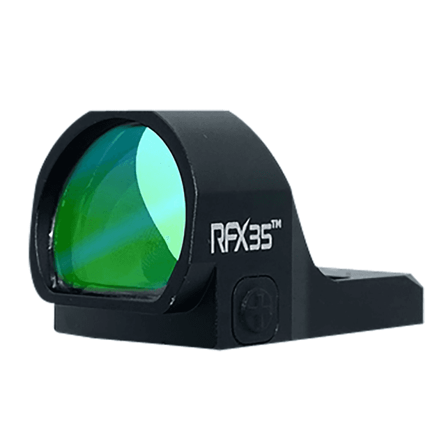 Viridian RFX35 Green Dot Reflex Sight - Black, 22x26mm Objective, 3 MOA Green Dot Reticle - 9810057 Viridian RFX35 Green Dot Reflex Sight - Black, 22x26mm Objective, 3 MOA Green Dot Reticle - 9810057