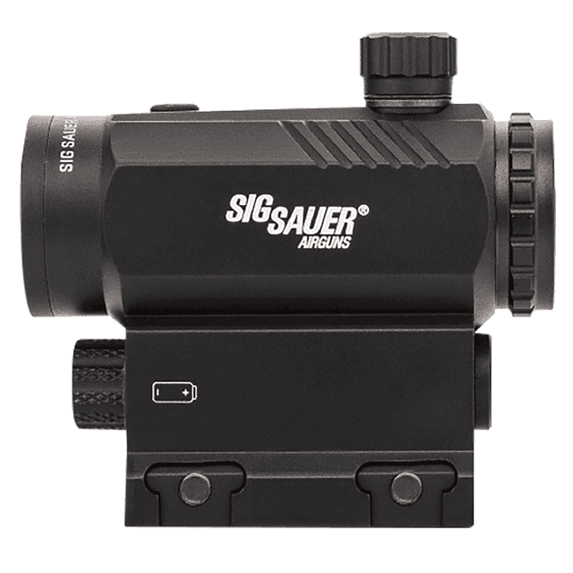 Sig Sauer Airguns AIR R5 Mini Red Dot Sight, Black Anodized, 1x 20mm, 3 MOA Red Dot Reticle - AIRR5 Sig Sauer Airguns AIR R5 Mini Red Dot Sight, Black Anodized, 1x 20mm, 3 MOA Red Dot Reticle - AIRR5