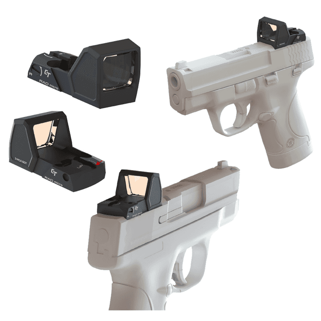 Crimson Trace RAD Micro - Matte Black, 1x, 3 MOA Red Dot Reticle, Compact/Sub-Compact Pistol, Features CT Radiant Ambient Light Sensor - 0101800 Crimson Trace RAD Micro - Matte Black, 1x, 3 MOA Red Dot Reticle, Compact/Sub-Compact Pistol, Features CT Radiant Ambient Light Sensor - 0101800