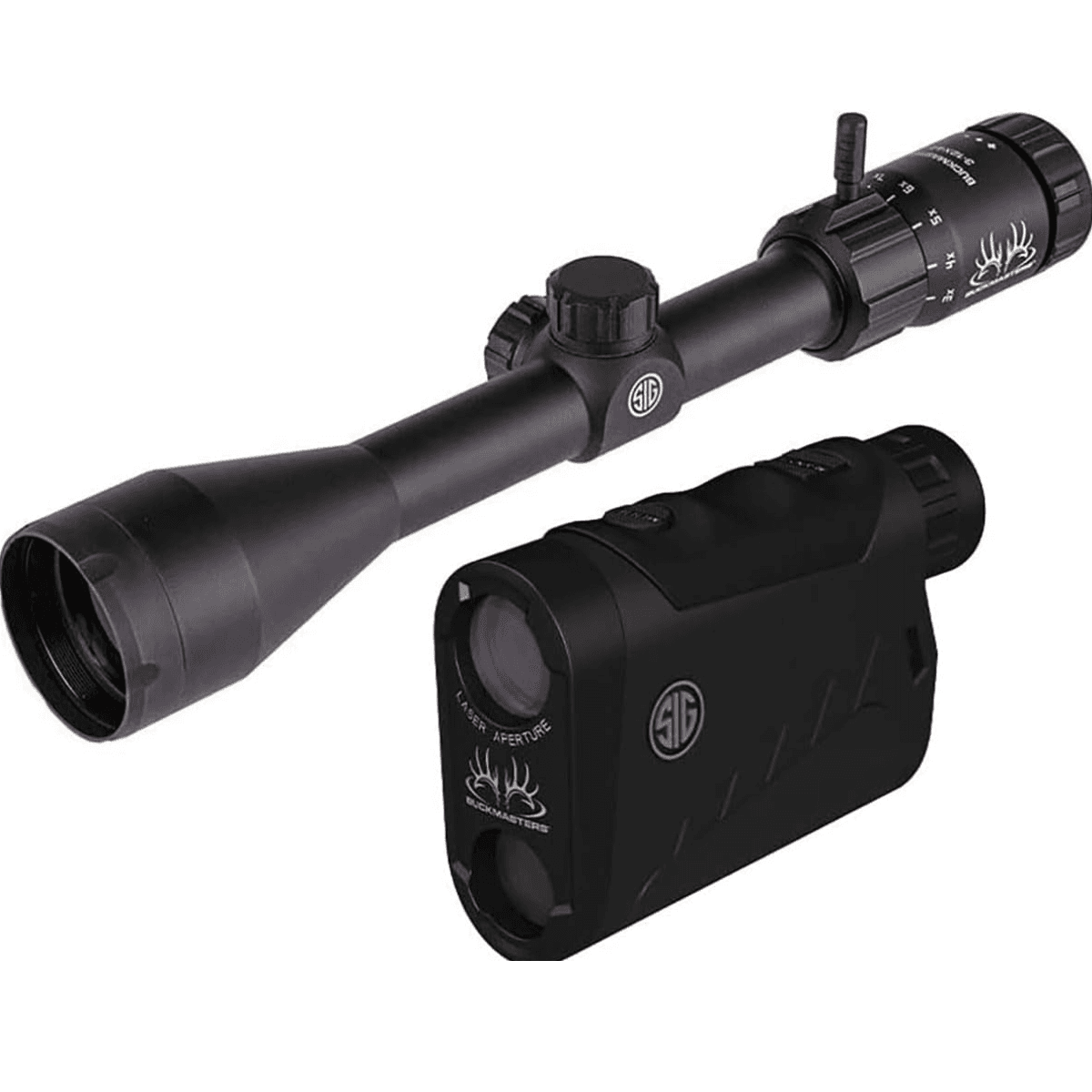 Sig Sauer Electro-Optics Buckmasters Combo Kit 3-12x44mm RifleScope, 1" Tube - SOK15BM03 Sig Sauer Electro-Optics Buckmasters Combo Kit 3-12x44mm RifleScope, 1" Tube - SOK15BM03