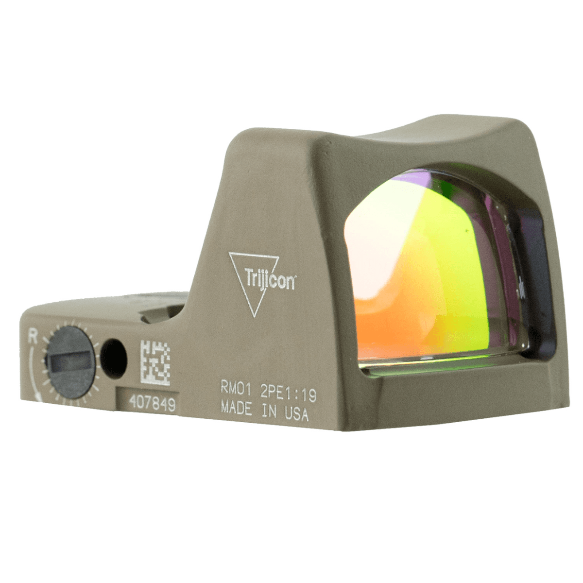 Trijicon RMR Type 2 Red Dot Sight with 3.25 MOA Illuminated Reticle, 22x16mm Flat Dark Earth Cerakote - 700624 Trijicon RMR Type 2 Red Dot Sight with 3.25 MOA Illuminated Reticle, 22x16mm Flat Dark Earth Cerakote - 700624