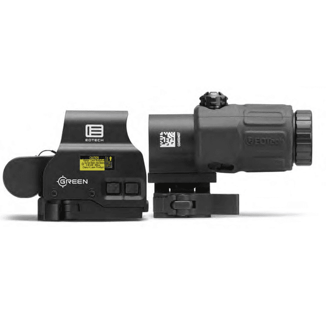 Eotech HHS Green EXPS2 & G33 Magnifier with 1 MOA Green Dot/68 MOA Green Ring, Black Anodized, 1x/3x - HHSGRN Eotech HHS Green EXPS2 & G33 Magnifier with 1 MOA Green Dot/68 MOA Green Ring, Black Anodized, 1x/3x - HHSGRN