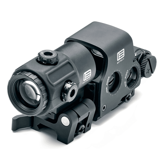 Eotech HHS VI Holographic Hybrid Sight EXPS3-2 with G43 Magnifier, Night Vision, 68 MOA Ring/2 Red Dots Reticle, Switch-to-Side Mounting System, Black Anodized - HHSVI Eotech HHS VI Holographic Hybrid Sight EXPS3-2 with G43 Magnifier, Night Vision, 68 MOA Ring/2 Red Dots Reticle, Switch-to-Side Mounting System, Black Anodized - HHSVI