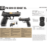FN 66101715 509 CC Edge XL 9mm Luger Semi Automatic Pistol 10+1-854737017613 FN 66101715 509 CC Edge XL 9mm Luger Semi Automatic Pistol 10+1-854737017613