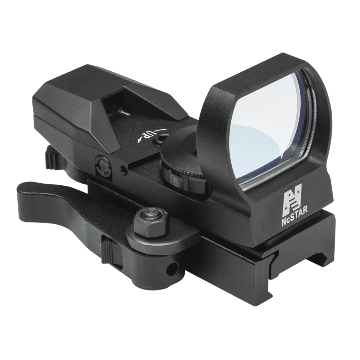NcStar Red Four Reticle Reflex Sight with 3 MOA Multi Reticle, QR Mount, Black Anodized, 1x24mm x 34mm - D4BQ NcStar Red Four Reticle Reflex Sight with 3 MOA Multi Reticle, QR Mount, Black Anodized, 1x24mm x 34mm - D4BQ