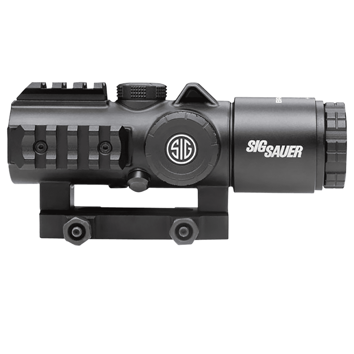 Sig Sauer Electro-Optics Bravo3 Battle Sight with Red Horseshoe Dot 300 Blackout Illuminated Reticle, Black, 3x24mm - SOB33102 Sig Sauer Electro-Optics Bravo3 Battle Sight with Red Horseshoe Dot 300 Blackout Illuminated Reticle, Black, 3x24mm - SOB33102