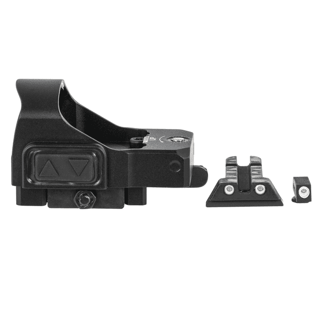 Meprolight MicroRDS Red Dot Sight with 3 MOA Illuminated Reticle, Black, 23x17mm, Fits Glock - 88070500 Meprolight MicroRDS Red Dot Sight with 3 MOA Illuminated Reticle, Black, 23x17mm, Fits Glock - 88070500