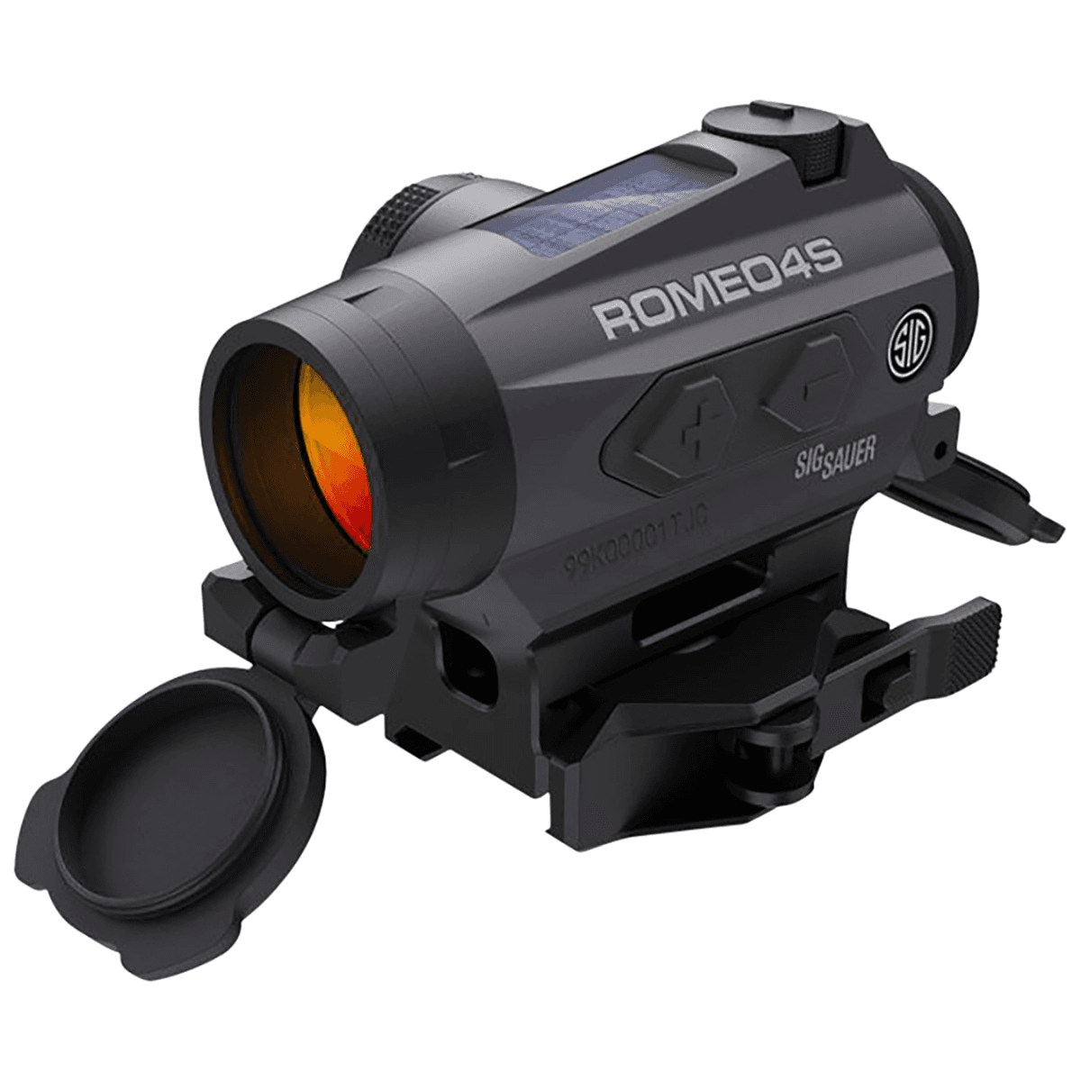Sig Sauer Electro-Optics Romeo4S Red Dot Sight with 1 MOA Red Ballistic Circle Quadplex Reticle, Graphite, 1x20mm - SOR43022 Sig Sauer Electro-Optics Romeo4S Red Dot Sight with 1 MOA Red Ballistic Circle Quadplex Reticle, Graphite, 1x20mm - SOR43022