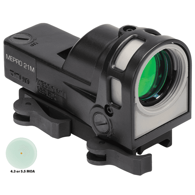 Meprolight M21 Red Dot Sight with 5.5 MOA Illuminated Dot Reticle, Black, 1x30mm - 626310 Meprolight M21 Red Dot Sight with 5.5 MOA Illuminated Dot Reticle, Black, 1x30mm - 626310