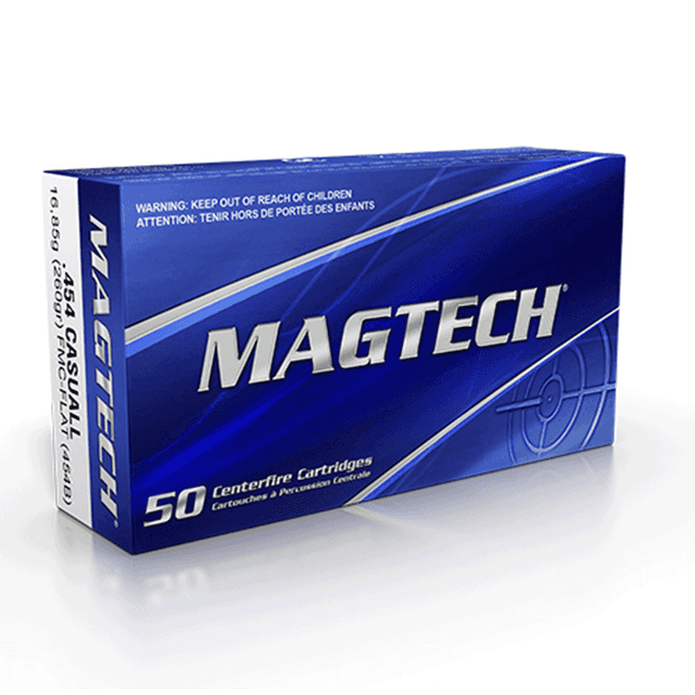 Magtech 454 Casull 260 gr Full Metal Jacket Flat Nose 20rd 454B Magtech 454 Casull 260 gr Full Metal Jacket Flat Nose 20rd 454B