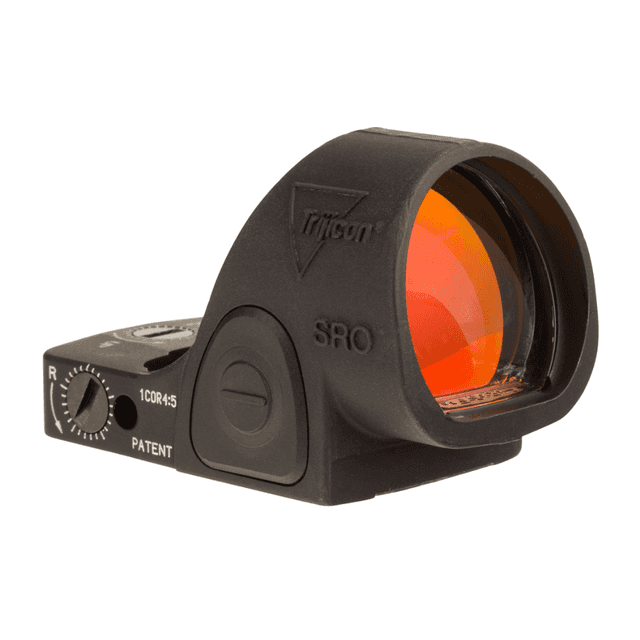 Trijicon SRO Matte Black 5 MOA Red Dot Reticle, 1x25mm x 22.5mm, Handgun with Lock In/Out Mode - 2500003 Trijicon SRO Matte Black 5 MOA Red Dot Reticle, 1x25mm x 22.5mm, Handgun with Lock In/Out Mode - 2500003