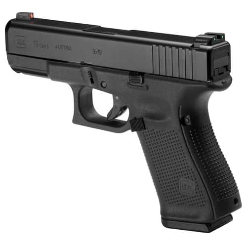 Glock 19 Gen 5 9mm 15+1 AmeriGlo Night Sights PA1950303AB Glock 19 Gen 5 9mm 15+1 AmeriGlo Night Sights PA1950303AB