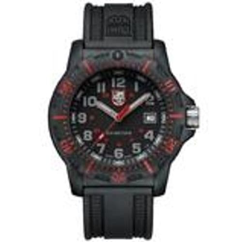 Luminox Mens Black Ops Carbon Watch - Black Case & Strap - Red & Gray Accents Luminox Mens Black Ops Carbon Watch - Black Case & Strap - Red & Gray Accents
