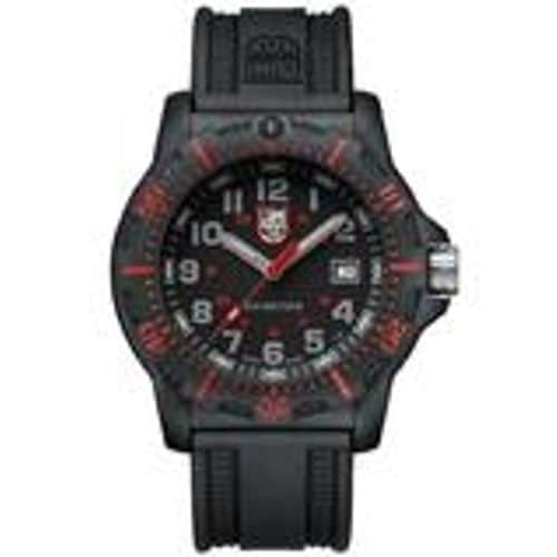 Luminox Mens Black Ops Carbon Watch - Black Case & Strap - Red & Gray Accents Luminox Mens Black Ops Carbon Watch - Black Case & Strap - Red & Gray Accents