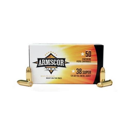 ARMSCOR 38 SUPER 125GR FMJ ARMSCOR 38 SUPER 125GR FMJ
