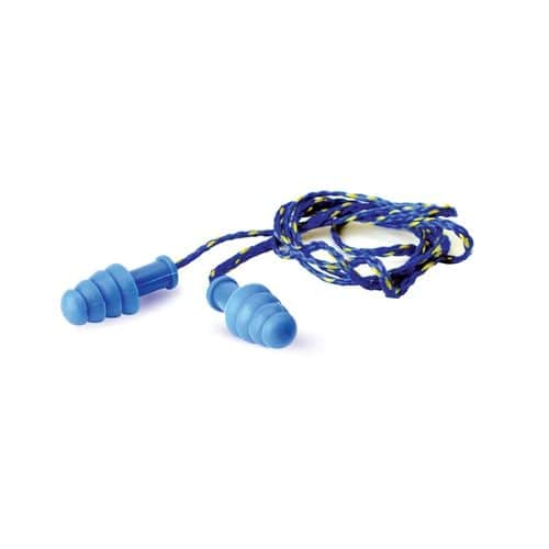 Walker's Contour Rubber Corded Ear Plugs (NRR 27 dB) 1 Pair Blue Walker's Contour Rubber Corded Ear Plugs (NRR 27 dB) 1 Pair Blue