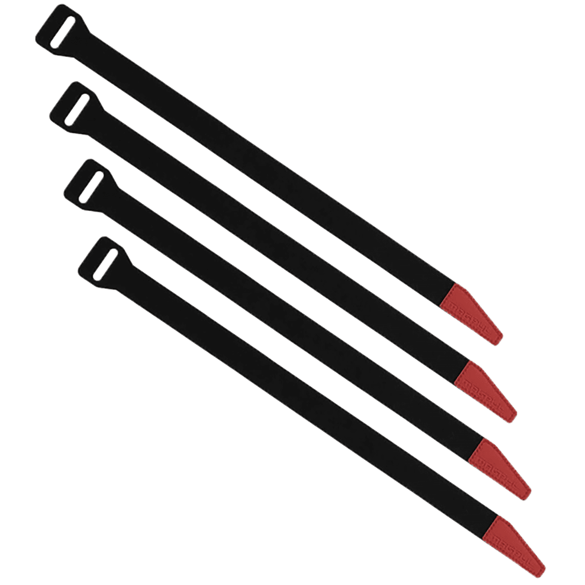 Magpul MAG1442-BLK DAKA Gear Straps Black/Red 12" Long 4 Pack Magpul MAG1442-BLK DAKA Gear Straps Black/Red 12" Long 4 Pack