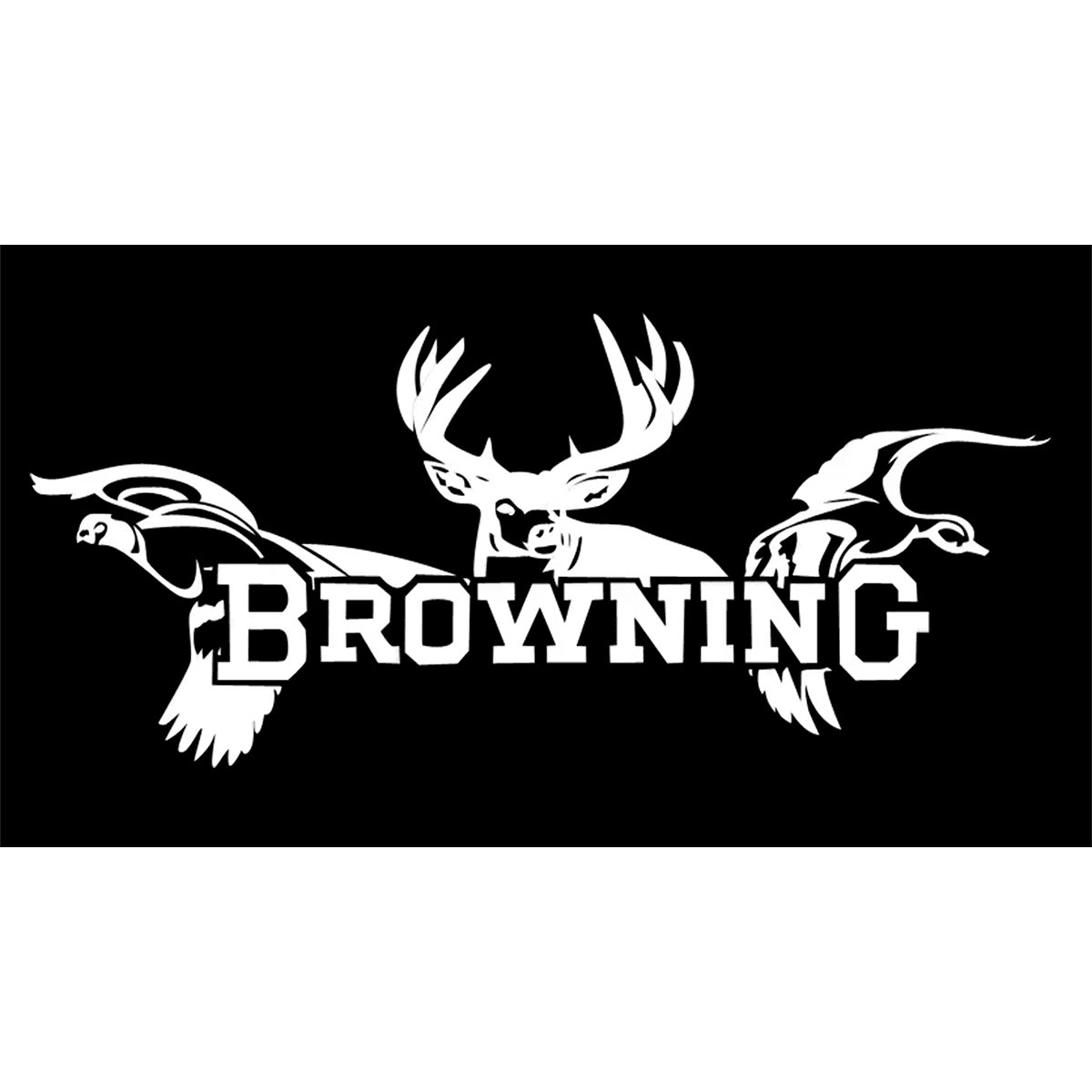Browning 3922601247 All Season Decal White Vinyl Sticker 12" Browning 3922601247 All Season Decal White Vinyl Sticker 12"