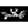 Browning 3922601247 All Season Decal White Vinyl Sticker 12" Browning 3922601247 All Season Decal White Vinyl Sticker 12"