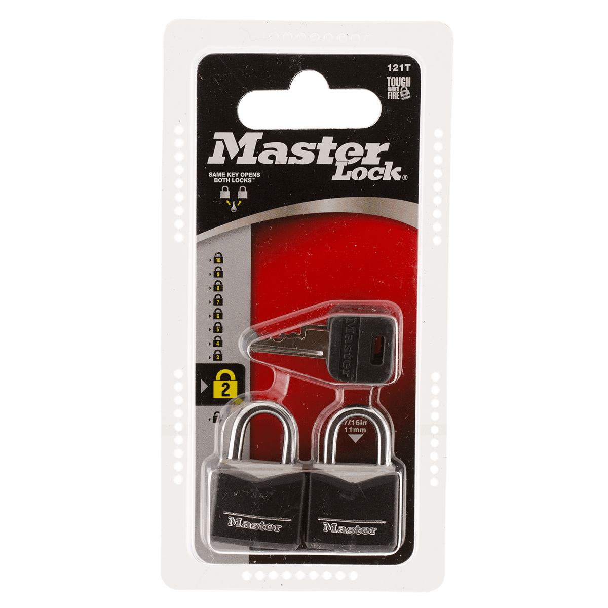 Master Lock 121T Padlock Keyed Open With Key Keyed Alike Steel Vinyl-Covered 2 Per Pkg Master Lock 121T Padlock Keyed Open With Key Keyed Alike Steel Vinyl-Covered 2 Per Pkg