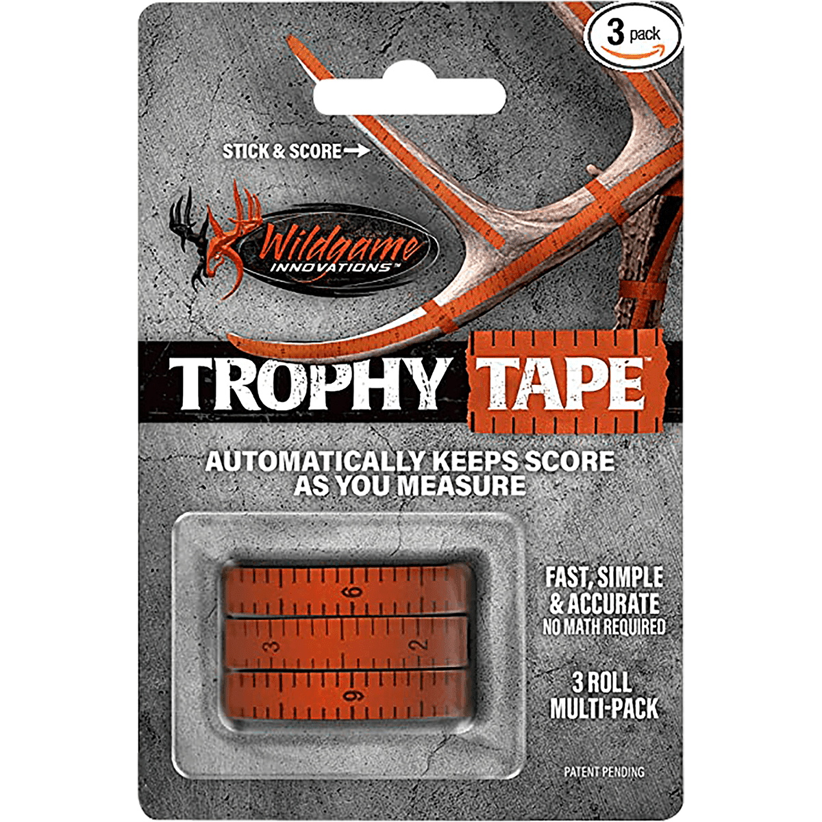 Wildgame Innovations WLD424 Trophy Tape Orange 200" Long 3 Rolls Per Pack Wildgame Innovations WLD424 Trophy Tape Orange 200" Long 3 Rolls Per Pack