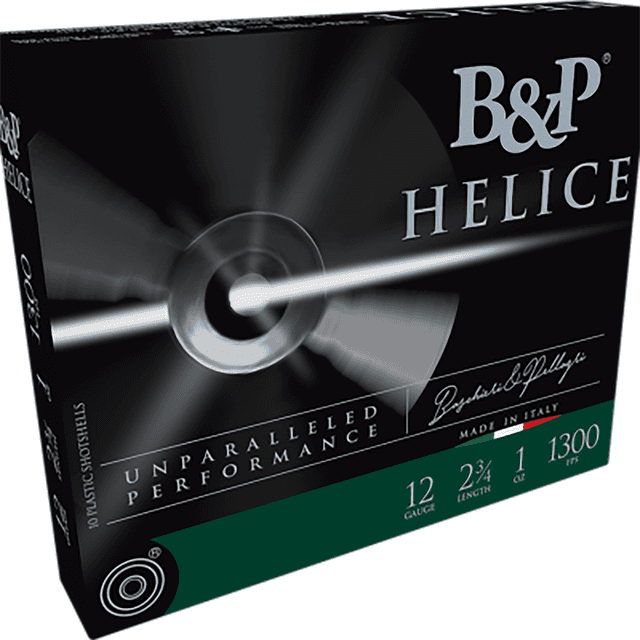 B&P Ammunition 12B1FE75 Helice Electro 12 Gauge 2.75" 1oz 8 Shot 10 Per Box B&P Ammunition 12B1FE75 Helice Electro 12 Gauge 2.75" 1oz 8 Shot 10 Per Box