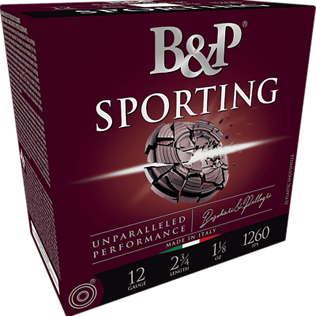 B&P Ammunition 12B1SC85 Sporting Clay 12 Gauge 2.75" 1oz 8.5 Shot 25 Per Box B&P Ammunition 12B1SC85 Sporting Clay 12 Gauge 2.75" 1oz 8.5 Shot 25 Per Box