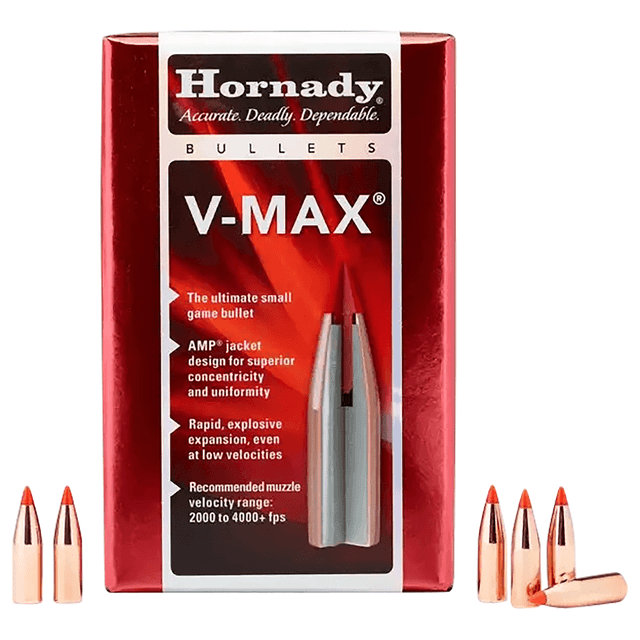 Hornady 22004 V-Max 20 Cal .204 32 gr V Max 100 Per Box Hornady 22004 V-Max 20 Cal .204 32 gr V Max 100 Per Box