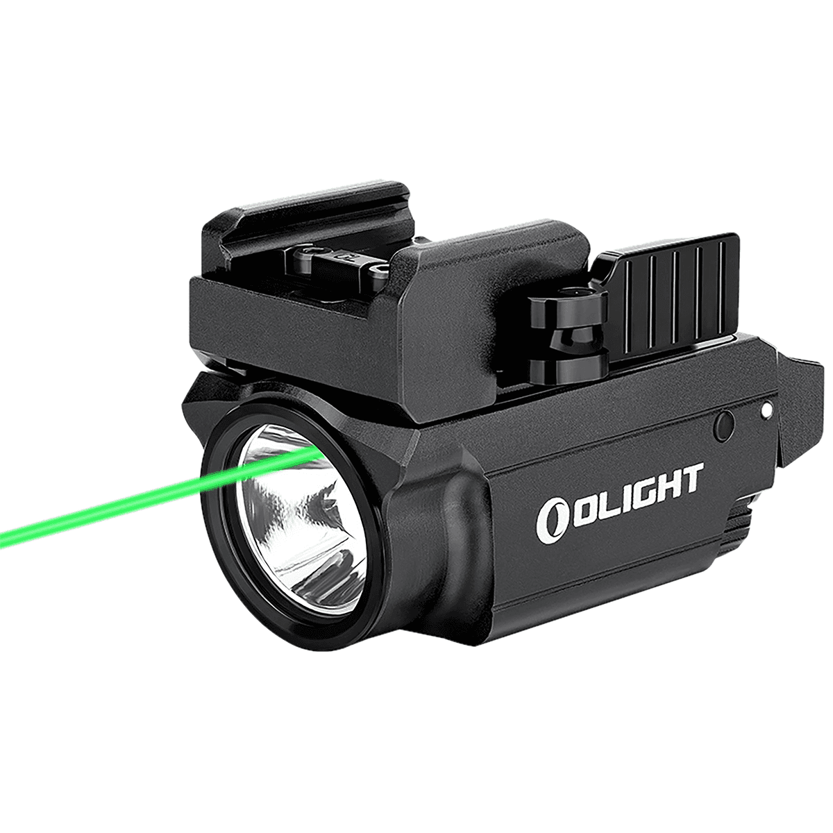 Olightstore Usa Inc OBALDRMINIBK1 Baldr Mini Black Anodized 100/600 Lumens White LED Green Laser Olightstore Usa Inc OBALDRMINIBK1 Baldr Mini Black Anodized 100/600 Lumens White LED Green Laser