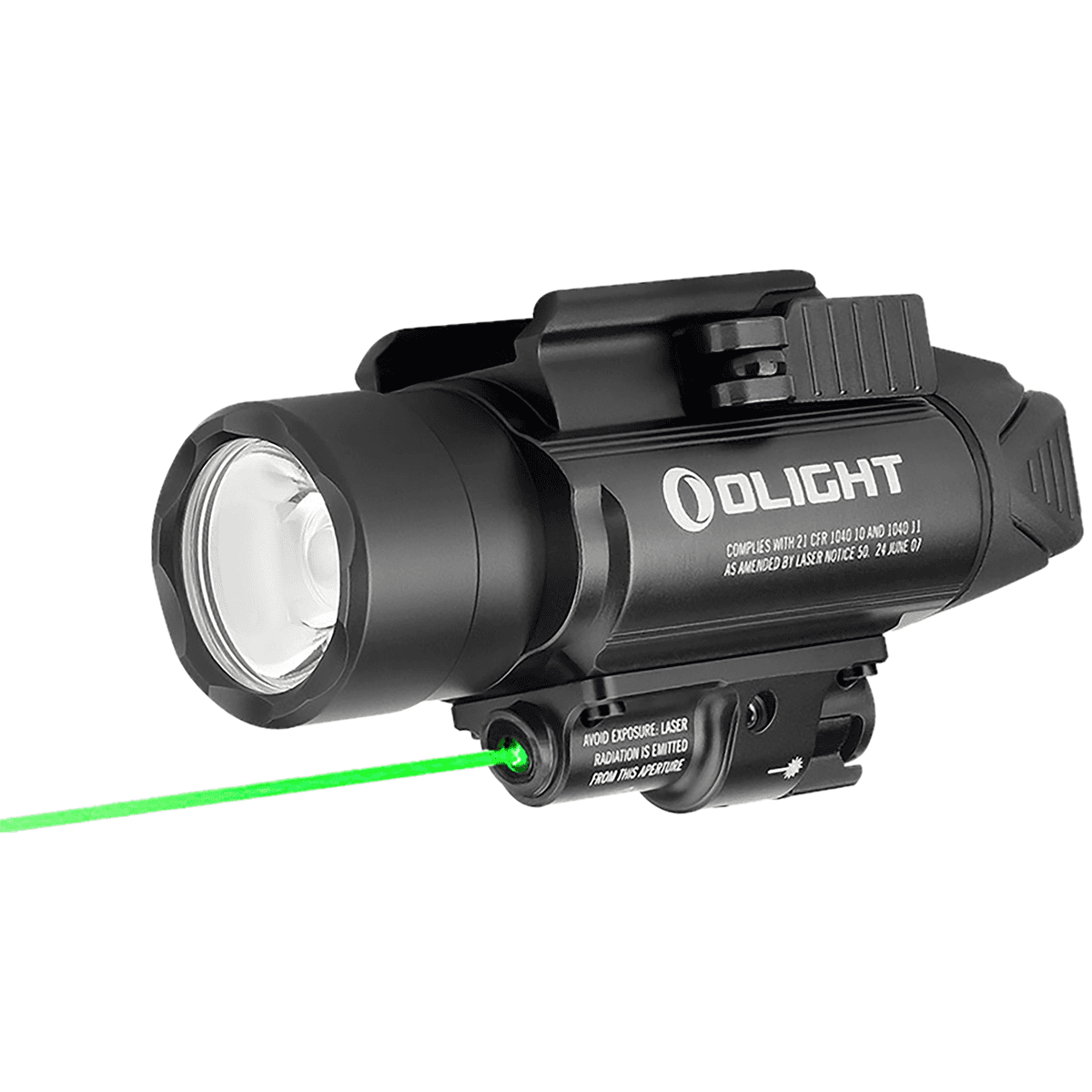 Olightstore Usa Inc BALDRPROBK1 Baldr Pro Black Anodized 300/500/1,350 Lumens White LED Green Laser Olightstore Usa Inc BALDRPROBK1 Baldr Pro Black Anodized 300/500/1,350 Lumens White LED Green Laser