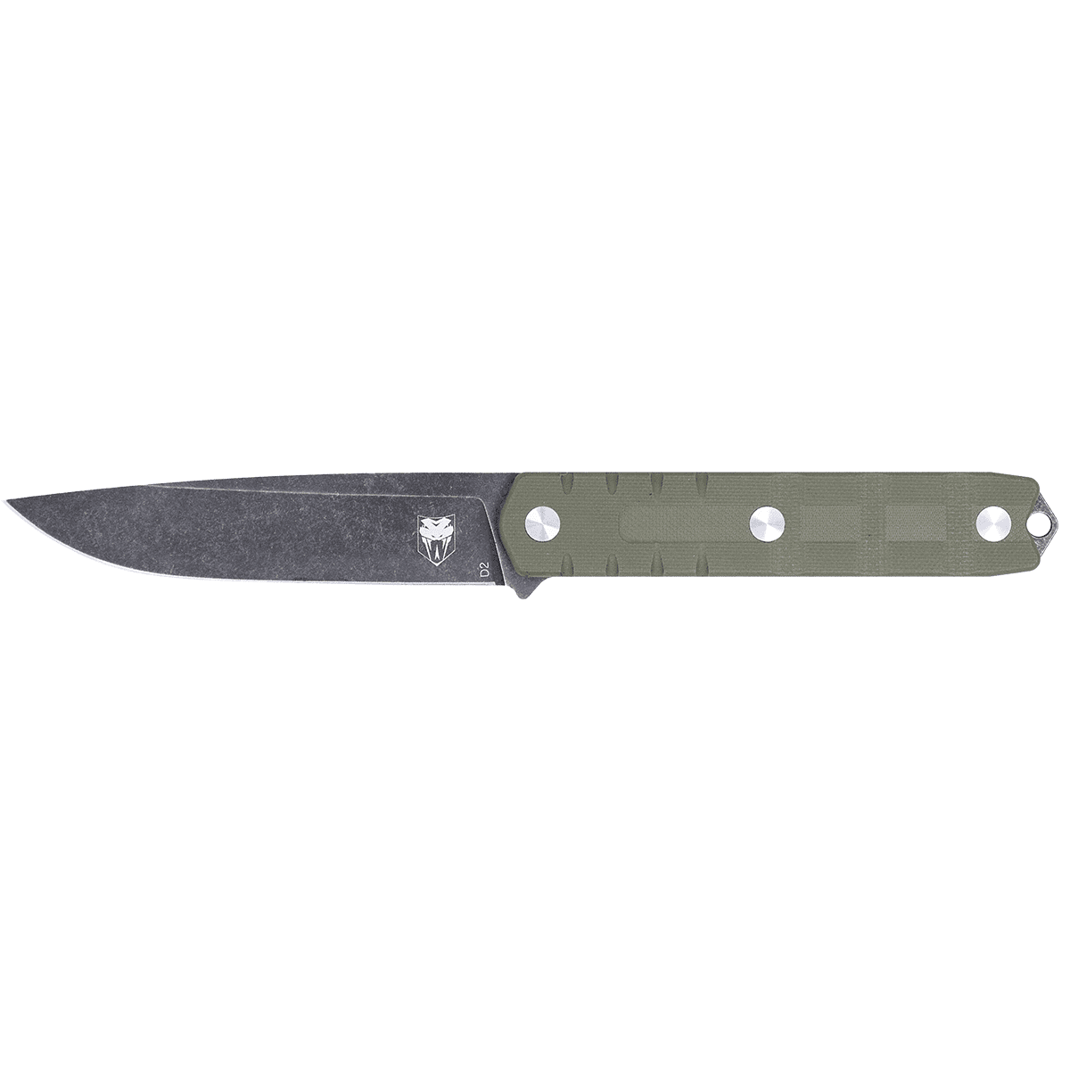 CobraTec Knives CTOWODGDNS Outdoor Warrior 4.50" Fixed Drop Point Plain Stonewashed D2 Steel Blade, 4.75" OD Green Textured G10 Scales Handle CobraTec Knives CTOWODGDNS Outdoor Warrior 4.50" Fixed Drop Point Plain Stonewashed D2 Steel Blade, 4.75" OD Green Textured G10 Scales Handle