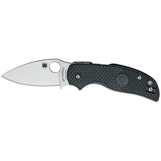 Spyderco C123PBK Sage 5 Lightweight Alzheimer's 3" Folding Plain Satin CPM S30V SS Blade, Black Textured FRN Handle Spyderco C123PBK Sage 5 Lightweight Alzheimer's 3" Folding Plain Satin CPM S30V SS Blade, Black Textured FRN Handle