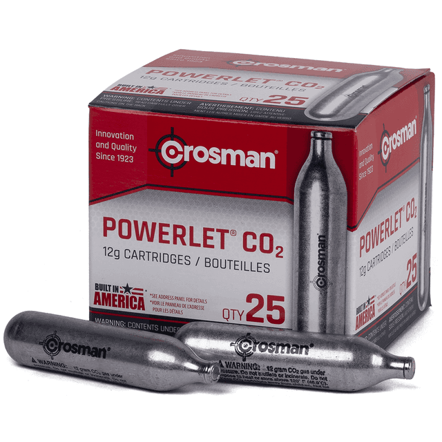 Crosman 2311 Powerlet CO2 12 Grams 25 Per Pkg Crosman 2311 Powerlet CO2 12 Grams 25 Per Pkg