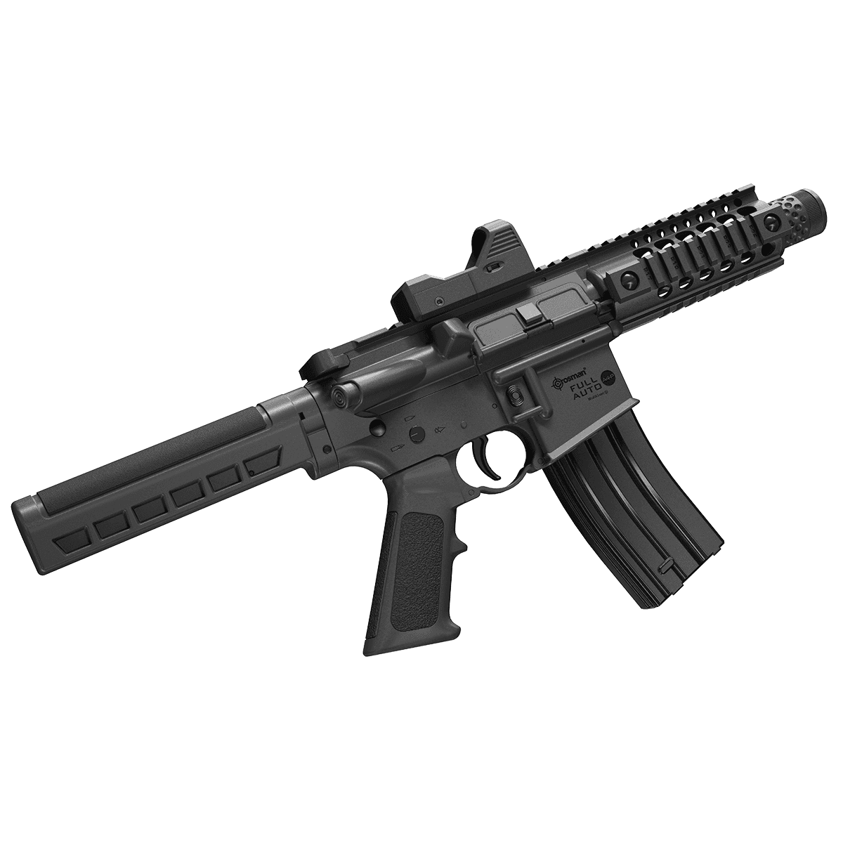 Crosman CFAA4PX Full Auto A4-P CO2 177 25rd Shot Black Black Receiver Black Pistol Brace Stock Scope Red Dot Crosman CFAA4PX Full Auto A4-P CO2 177 25rd Shot Black Black Receiver Black Pistol Brace Stock Scope Red Dot