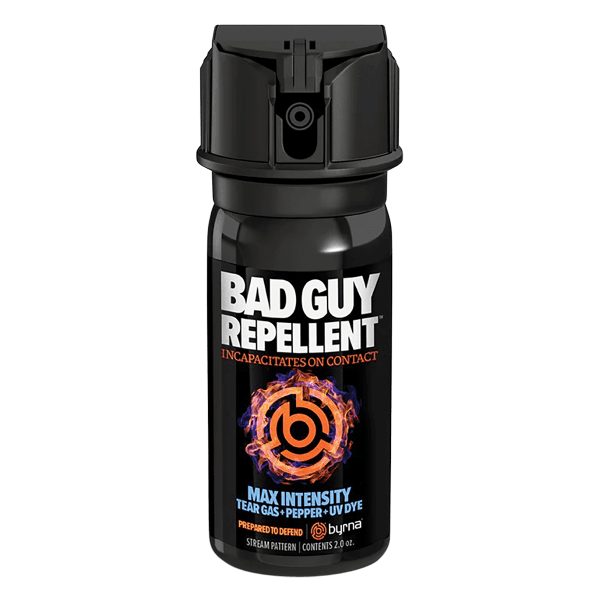 Byrna Technologies BGR02105 Bad Guy Repellent Max Capsaicin UV Dye, Range 8-15 ft, Black, Spray Byrna Technologies BGR02105 Bad Guy Repellent Max Capsaicin UV Dye, Range 8-15 ft, Black, Spray