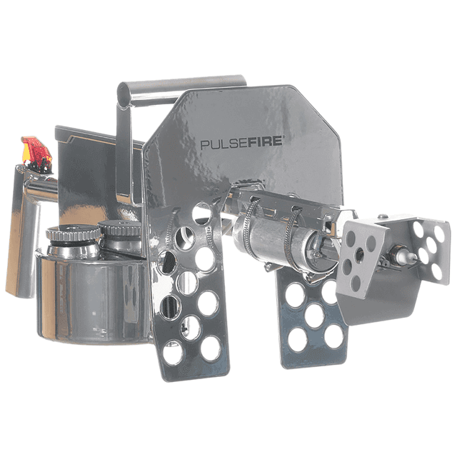 Exothermic Technologies PFLRTSILV Pulsefire LRT Mirror Silver Aluminum/Brass/Viton 25 ft Flame Range 25.70" Long Fuel Gasoline/Gasoline, Diesel Mix Includes Battery/Battery Charger Exothermic Technologies PFLRTSILV Pulsefire LRT Mirror Silver Aluminum/Brass/Viton 25 ft Flame Range 25.70" Long Fuel Gasoline/Gasoline, Diesel Mix Includes Battery/Battery Charger