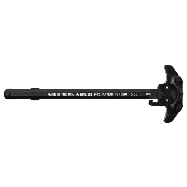 BCM GFHMK2MEDAMBI Ambidextrous MK2 Charging Handle Compatible w/ Mil-Spec AR-15 Black 7075 T-6 Aluminum BCM GFHMK2MEDAMBI Ambidextrous MK2 Charging Handle Compatible w/ Mil-Spec AR-15 Black 7075 T-6 Aluminum
