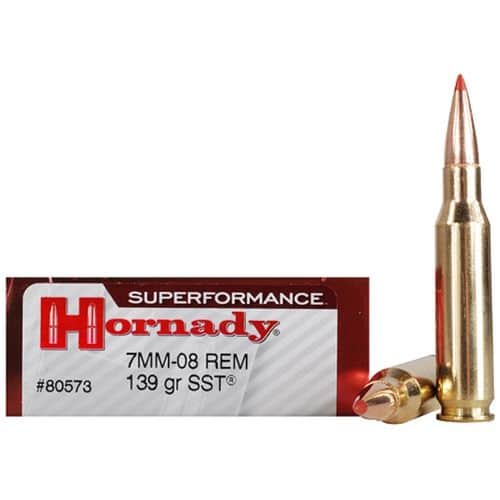 Hornady 80573 Superformance 7mm-08 Rem 139 gr Super Shock Tip 20 Per Box Hornady 80573 Superformance 7mm-08 Rem 139 gr Super Shock Tip 20 Per Box