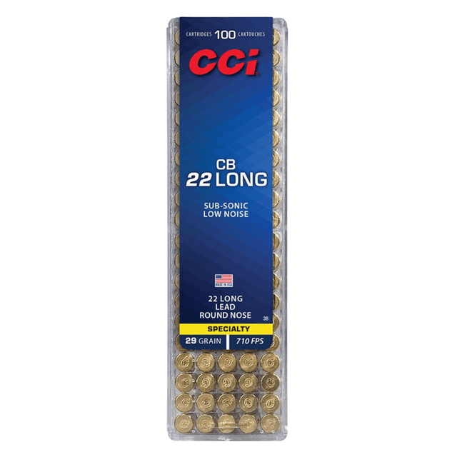 CCI Specialty CB Subsonic 22 Long Ammunition - 0038 CCI Specialty CB Subsonic 22 Long Ammunition - 0038