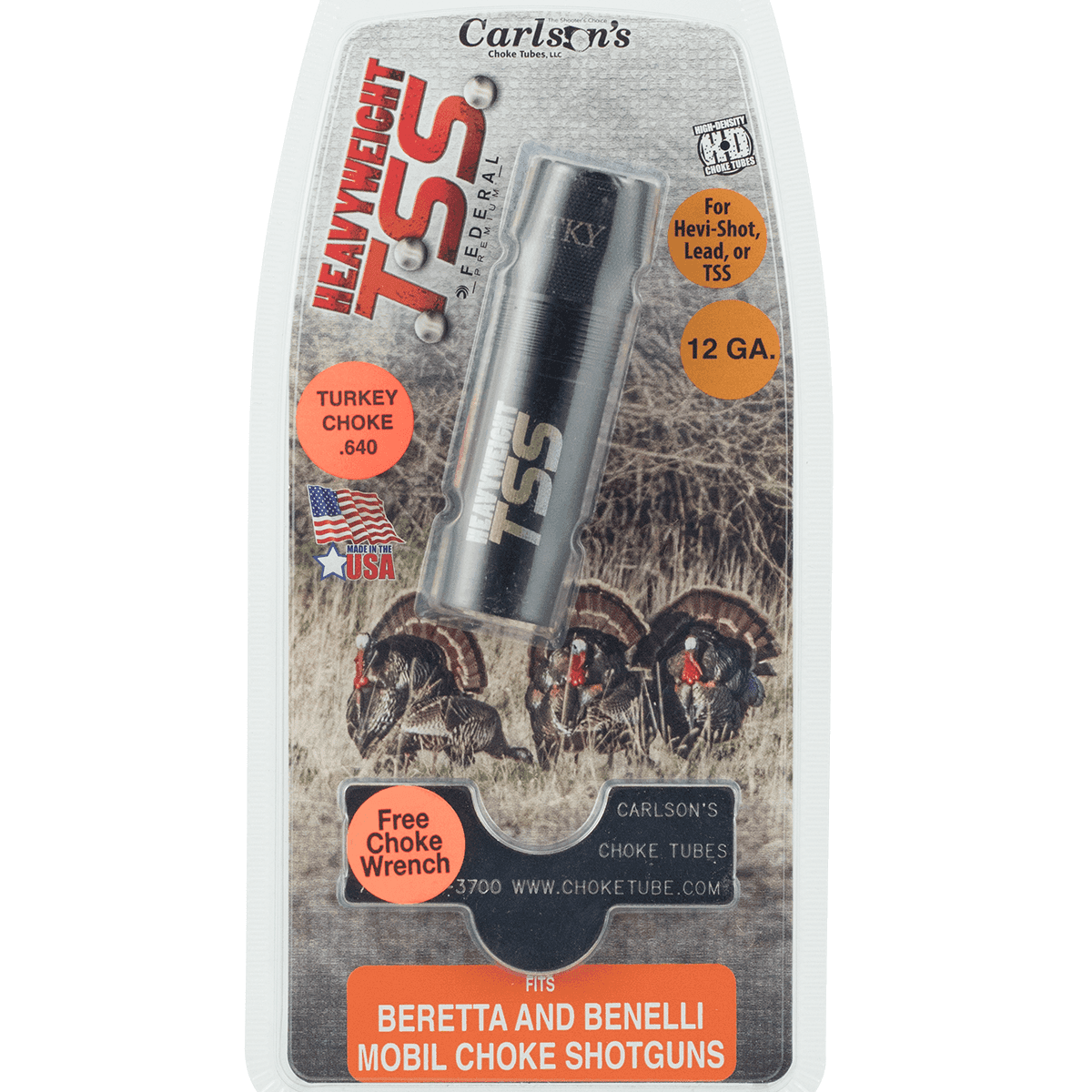 Carlson's Choke Tubes 38010 TSS Turkey 12 Gauge Turkey 17-4 Stainless Steel Carlson's Choke Tubes 38010 TSS Turkey 12 Gauge Turkey 17-4 Stainless Steel