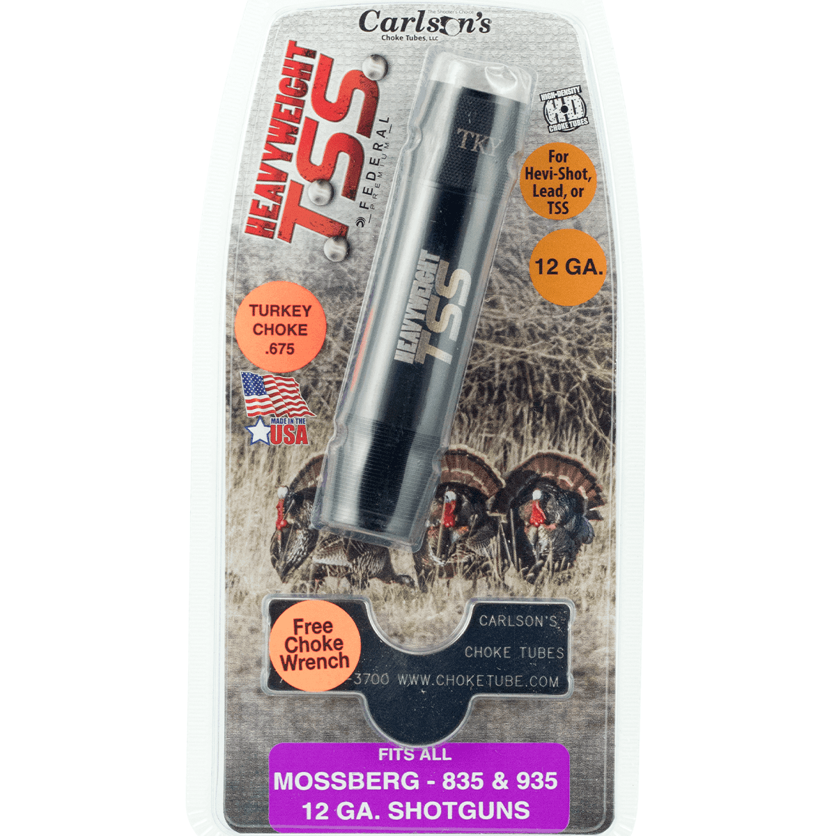 Carlson's Choke Tubes 38020 TSS Turkey 12 Gauge Turkey 17-4 Stainless Steel Carlson's Choke Tubes 38020 TSS Turkey 12 Gauge Turkey 17-4 Stainless Steel
