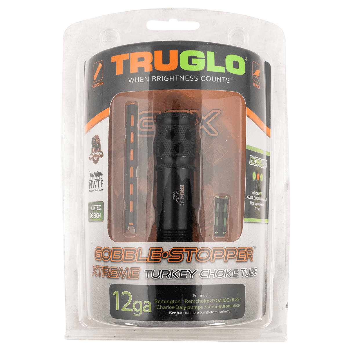 TruGlo TGTG170XC Gobble•Stopper Xtreme Combo Rem Choke (Remington) 12 Gauge Ported Choke, Gobble Dot Dual Color Fiber Optic Sights TruGlo TGTG170XC Gobble•Stopper Xtreme Combo Rem Choke (Remington) 12 Gauge Ported Choke, Gobble Dot Dual Color Fiber Optic Sights
