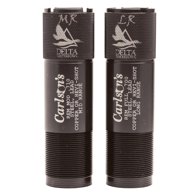 Carlson's Choke Tubes 07260 Delta Waterfowl Remington 12 Gauge Mid-Range Long Range Knurled 17-4 Stainless Steel Carlson's Choke Tubes 07260 Delta Waterfowl Remington 12 Gauge Mid-Range Long Range Knurled 17-4 Stainless Steel