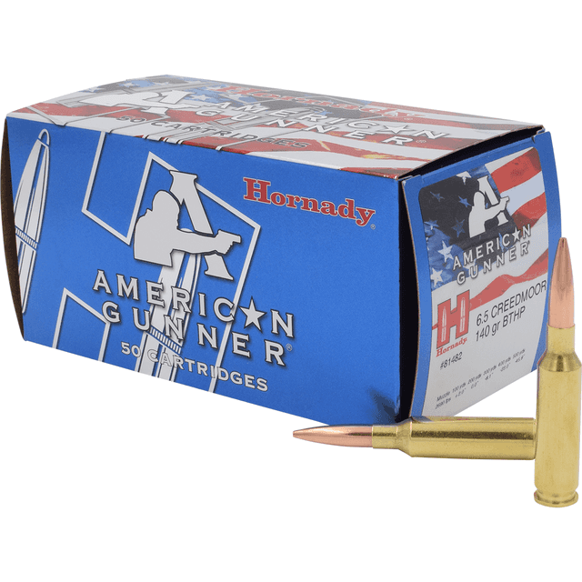Hornady 81482 American Gunner 6.5 Creedmoor 140 gr Hollow Point Boat Tail 50 Per Box Hornady 81482 American Gunner 6.5 Creedmoor 140 gr Hollow Point Boat Tail 50 Per Box