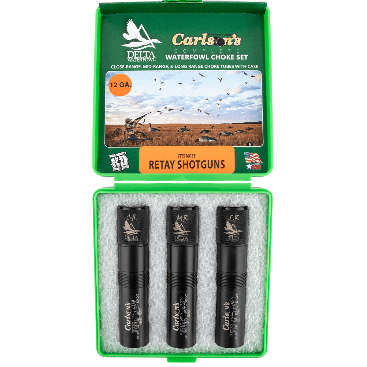 Carlson's Choke Tubes 07779 Delta Waterfowl 12 Gauge Mid-Range Long Range Close Range 17-4 Stainless Steel Carlson's Choke Tubes 07779 Delta Waterfowl 12 Gauge Mid-Range Long Range Close Range 17-4 Stainless Steel