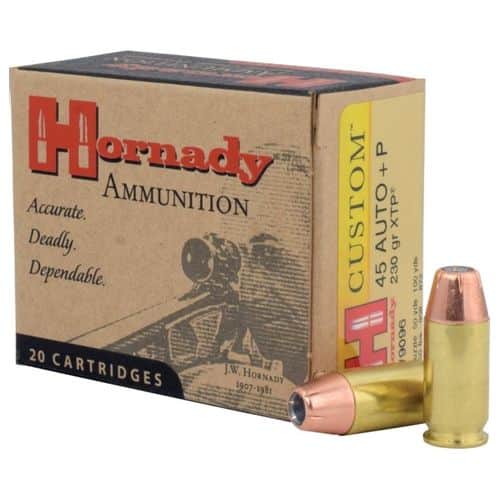Hornady Ammunition .45 ACP 230gr JHP/XTP Plus P Hornady Ammunition .45 ACP 230gr JHP/XTP Plus P