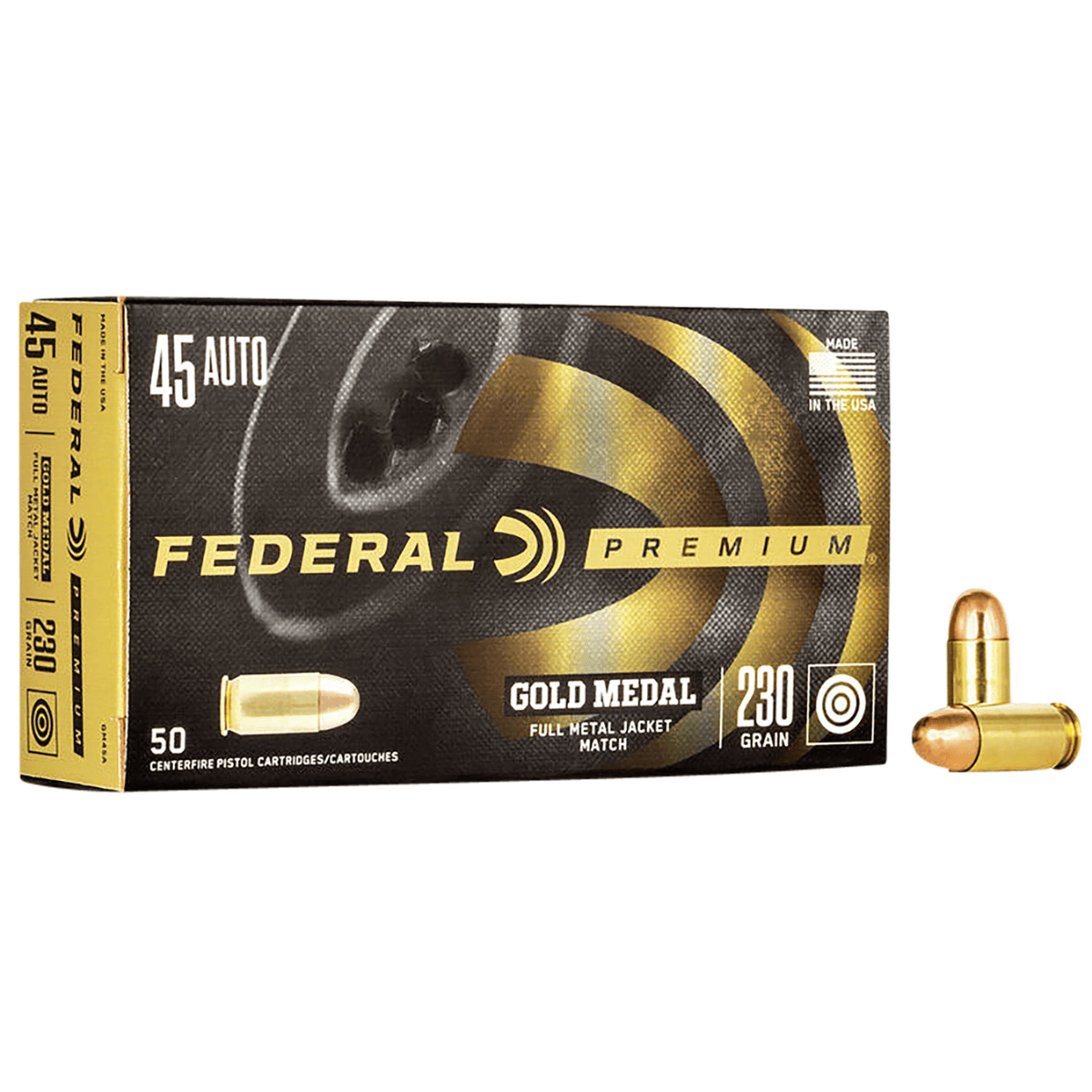 Federal Premium Gold Medal 45ACP Ammunition - GM45A Federal Premium Gold Medal 45ACP Ammunition - GM45A